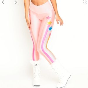 Goldsheep Pink Shooting Star Leggings